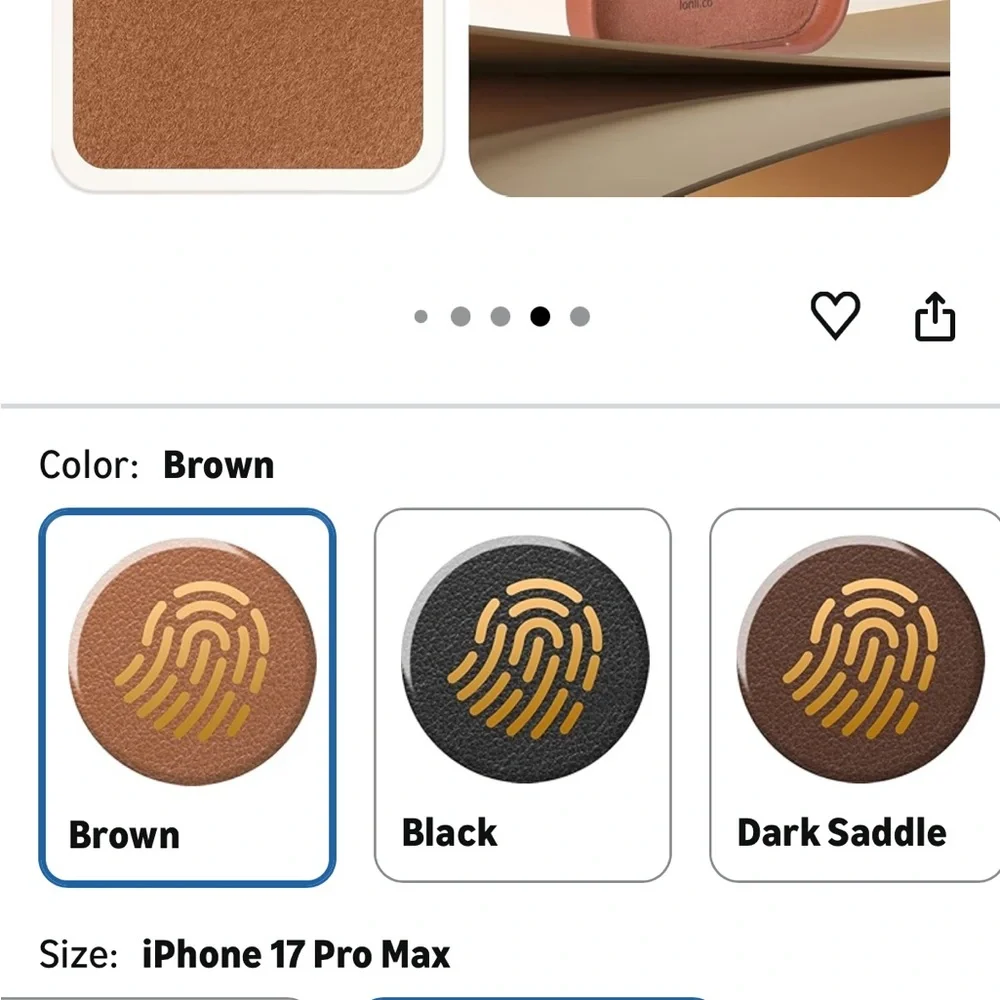 iPhone 17 pro max leather case